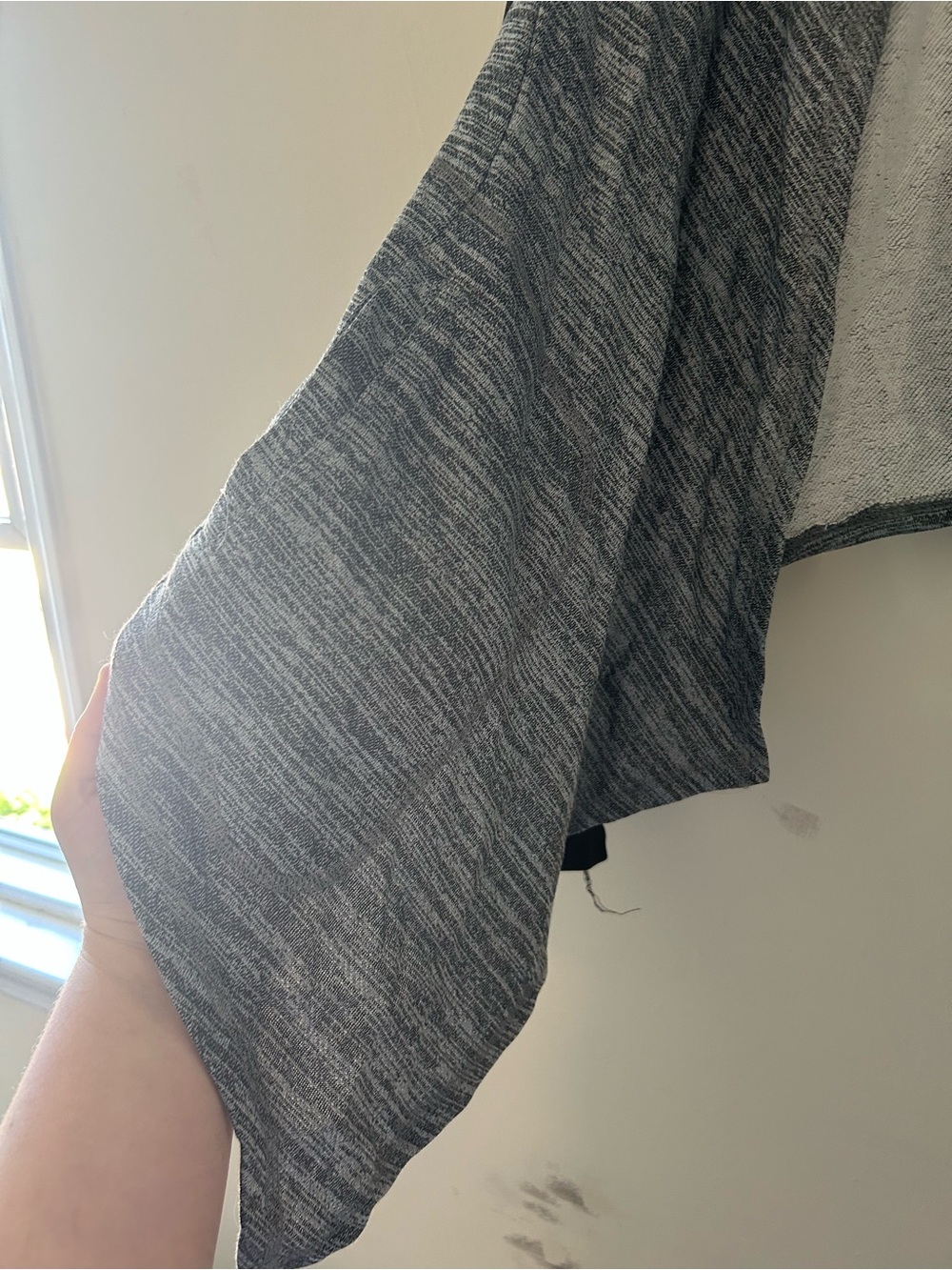 Torrid Size 2 Gray Open-Front Draped Sweater Jacket - Picture 4 of 7